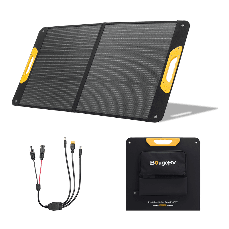 BougeRV 100W Portable Solar Panel